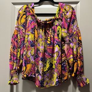 Anthropologie butterfly top